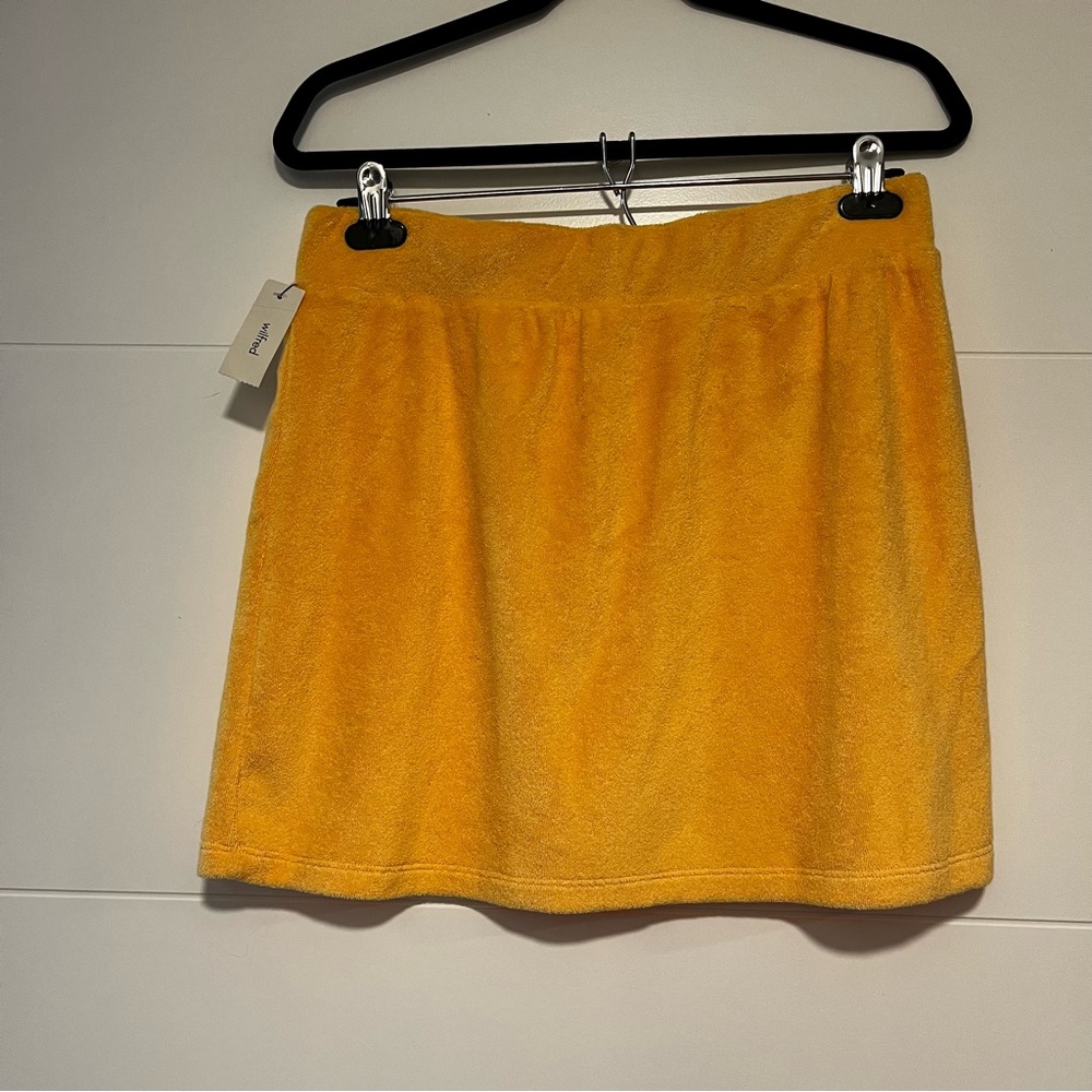 Wilfred Free | NWT Orange Terrycloth Skirt